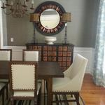 Contemporary Dining Room with Reclaimed Furnishings